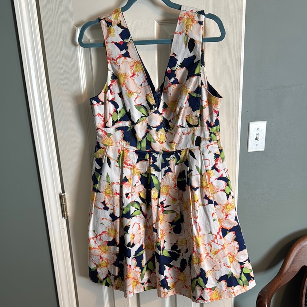 J Crew Floral Sleeveless Dress